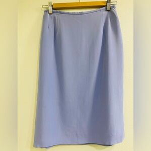 Valentino Miss V Light Purple Silk Pencil Skirt 6